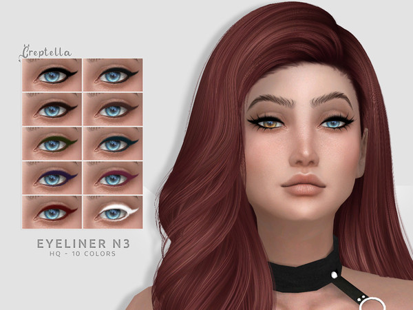 Sims 4 — Eyeliner N3 by Creptella — - 10 colors - HQ compatible - Teen-Elder - Female