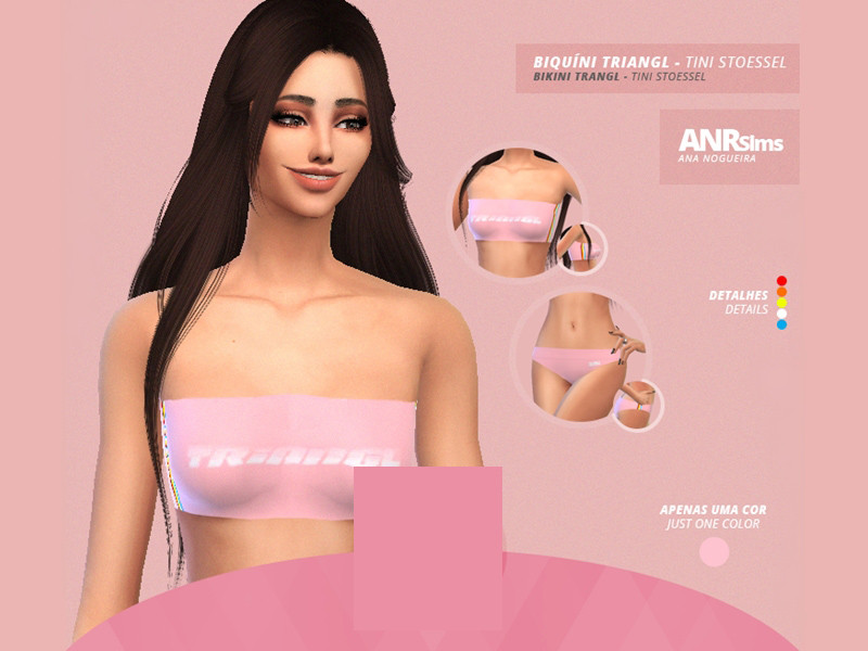 Sims 4 The Sims Resource | Bikini Triangl Tini Stoessel by TSR Creator