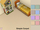 Sims 4 — Simple Carpet by Simshase2 — Simple carpet, great for living rooms, child rooms and bedrooms.