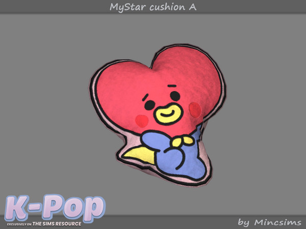 Sims 4 — MyStar cushion A by Mincsims — Basegame Compatible 1 swatch Used images were licensed from Adobe Stock.