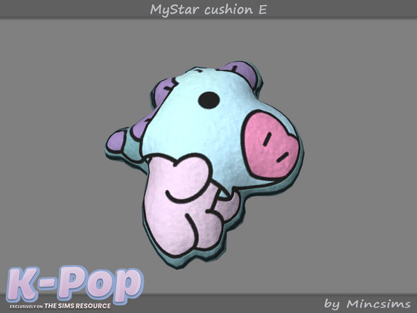 Sims 4 — MyStar cushion E by Mincsims — Basegame Compatible 1 swatch Used images were licensed from Adobe Stock.