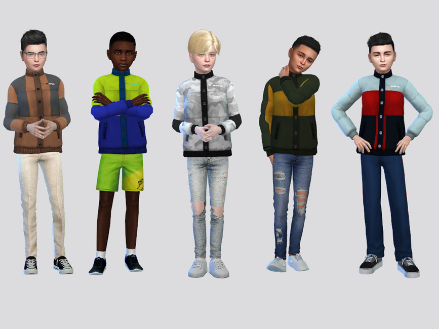 The Sims Resource - Logan Snow Jacket Boys