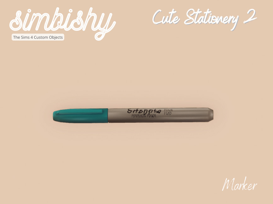 The Sims Resource - Cute Stationery Set 2 - Marker