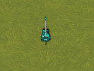 Sims 4 — Glowing Teal Guitar by Littlelady86 — This is a guitar that I created. 