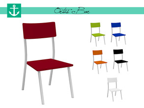 Sims 4 — Ortis Bar - Chair by zarkus — Ortis Bar - Chair 6 colors