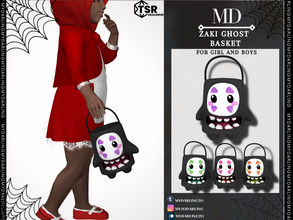 Sims 4 — zaki ghost basket for toddler - Halloween 2022 by Mydarling20 — new mesh base game compatible all lods 5 colors