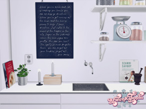 Sims 4 — Farina Part 3 by ArwenKaboom — Scandinavian inspired kitchen Farina in neutral and soft colors. It will consist