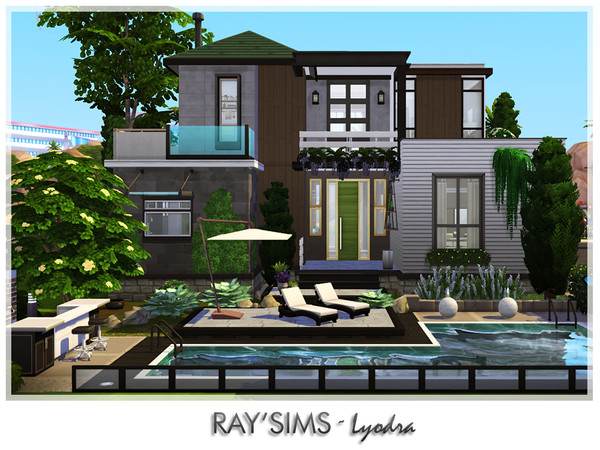 Sims 4 — Lyodra by RayDesign9 — This house fully furnished and decorated, without custom content. This house has 3