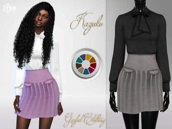 Sims 4 — Kazuko by Garfiel — - 16 colours - Toddler - Base game compatible - HQ compatible