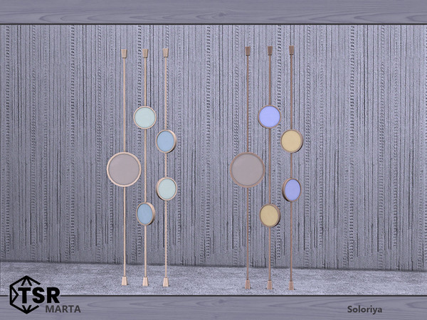 Sims 4 — Marta. Divider by soloriya — Divider with circles. Part of Marta set. 2 color variations. Category: Decorative -
