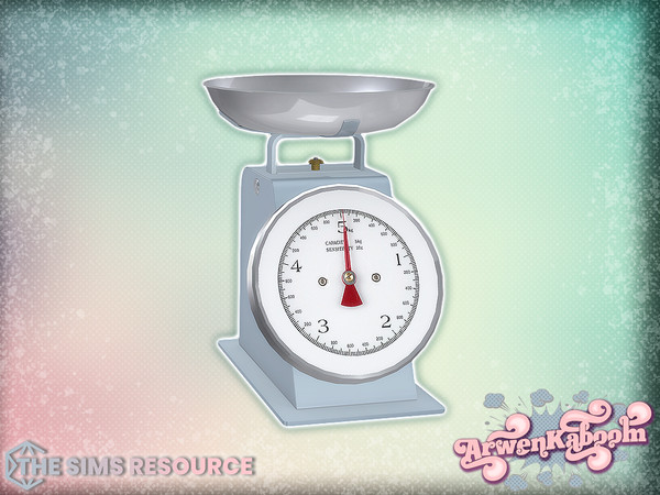 Sims 4 — Farina - Kitchen Scale by ArwenKaboom — Base game object in multiple recolors. Find all objects by searching