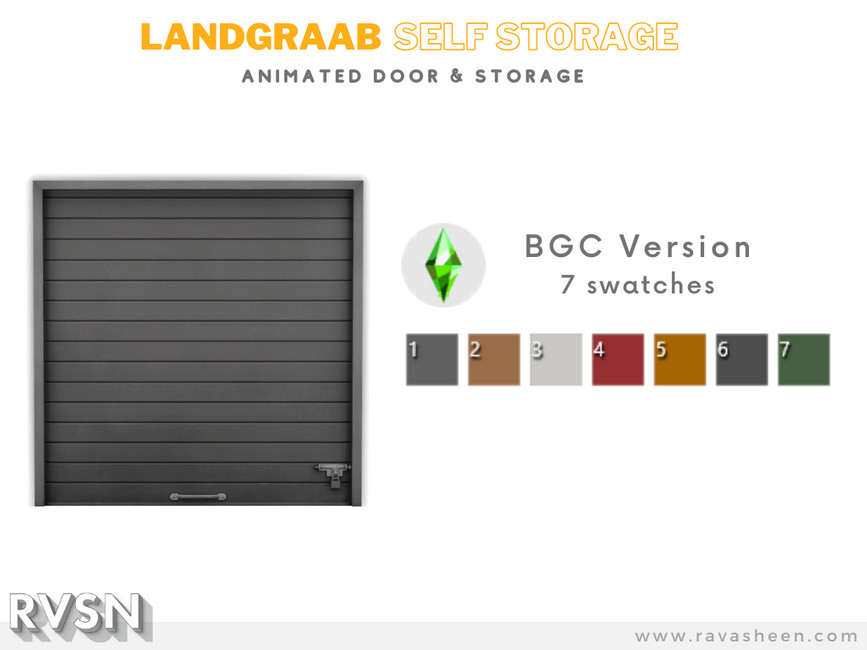 The Sims Resource Landgraab Self Storage Door BGC