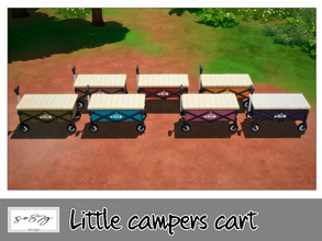 Sims 4 — Little campers cart by so87g — cost: 45$, 7 colors, you can find it in surfaces - display All my preview