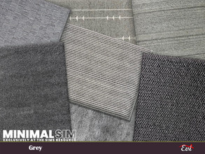 Sims 4 — MinimalSim_Grey rugs by evi — Minimal rugs with different options of grey.