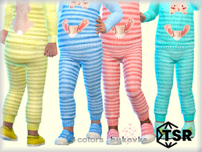 Sims 4 — Pants Bunny  by bukovka — Pants for toddlers of both sexes, boys and girls. Installed autonomously, 3 color