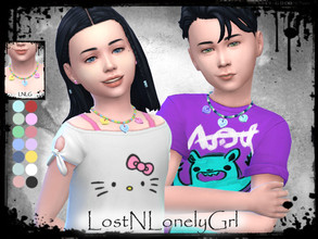 Sims 4 — S4 "HSY" Candy Necklace 4 Kids by lostnlonelygrl862 — Hey my second conversion for kids! This is the