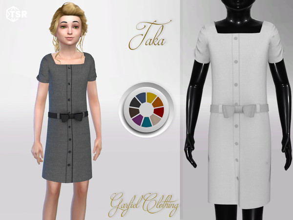 Sims 4 — Taka by Garfiel — - 19 colours - Everyday, party, formal - Base game compatible - HQ compatible