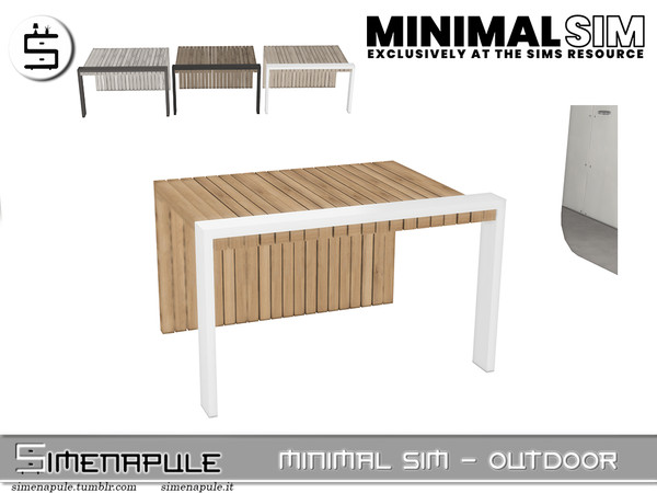 Sims 4 — Outdoor Minimal Sim - Gazebo by Simenapule — Outdoor Minimal Sim - Gazebo. 4 colors.