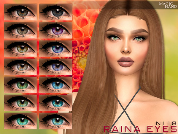Sims 4 — Raina Eyes N118 by MagicHand — Light eyes for males and females in 16 swatches - HQ Compatible. Preview - CAS