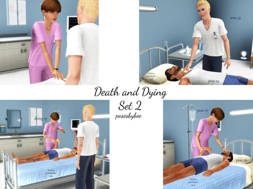 The Sims Resource Death and Dying Poses Set 2