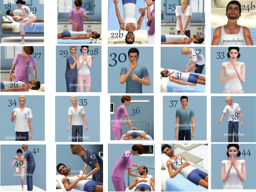 The Sims Resource Death and Dying Poses Set 2
