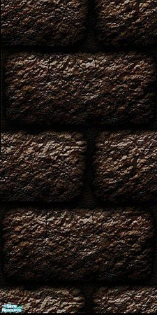 Sims 2 — My Quake Wall set. - Big Brick by Dr. Macabre — Unless the building is old, you just don't see this much
