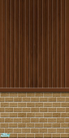 Sims 2 — Studio K BR03VWS - Chocolate by StudioKhagerks — Part of the Brick 03 & Vertical Wood Siding series. 20