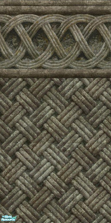 Sims 2 — Unusual Exteriors  Braided large trim by TSR Archive — For Sims who really do believe bigger is better. 