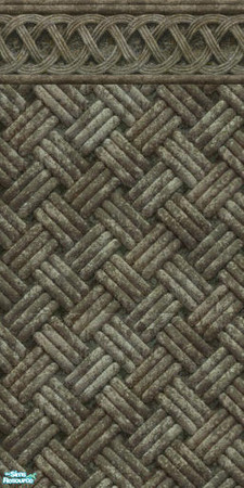Sims 2 — Unusual Exteriors - Braided small trim by TSR Archive — Okay, the braided concrete doesn't scare your Sims, in