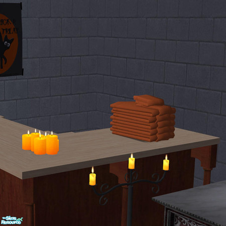 Sims 2 — Big O Stack O Towels Orange - 320421 by DOT — BigOStackO Towels Orange Sims2 by DOT at The Sims Resource. Light