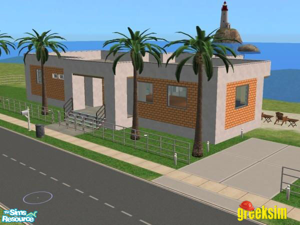 Sims 2 — greeksim ModernBeachHouse_001 by greeksim — Medium Modern Beach House ready to be furnished by you... It has