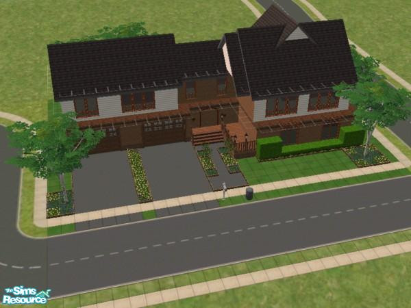 Sims 2 — OceanFrontProperty by KatieKing — This house has a 2 car garage, 2 floors, 3 bedrooms, 3 bathrooms (which you