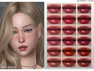 Sims 4 — LMCS N108 Lipstick by Lisaminicatsims — -New Mesh -Lipstick category -HQ comatble -16 swatches -All Skin