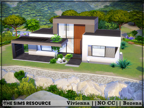 Sims 4 — Vivienna by Bozena — The house is located in the Tartosa . Unfurnished Lot: 30 x 20 Value: $ 39 958 Lot type: