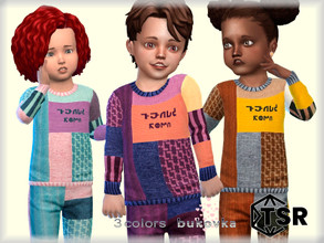 Sims 4 — Sweater Toddler F/M by bukovka — Sweater for toddlers of both sexes, boys and girls. It is installed