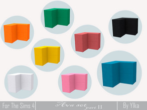 Sims 4 — [SJB] Ava set part II Kitchen - Cabinet Corner II by Ylka by Ylka — Has 8 colors. You can see all the colors in