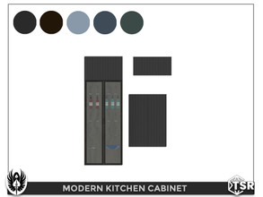 Sims 4 — Modern Kitchen Cabinet by nemesis_im — Cabinet from Modern Kitchen Set - 5 Colors - Base Game Compatible
