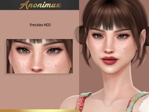 Sims 4 — Freckles 03 by Anonimux_Simmer — - 3 Swatches - All ages - Male/Female - BGC - HQ - Thanks to all CC creators -