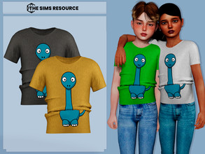 Sims 4 — Asha T-Shirt by couquett — T-Shirt for your kids -avaible in 17 swatches -new mesh -HQ mod Compatible -Custom
