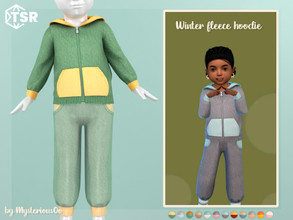 Sims 4 — Winter fleece hoodie by MysteriousOo — Winter fleece hoodie for toddlers in 12 colors