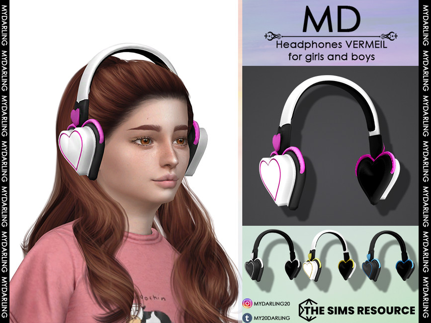 The Sims Resource Headphones VERMEIL CHILD