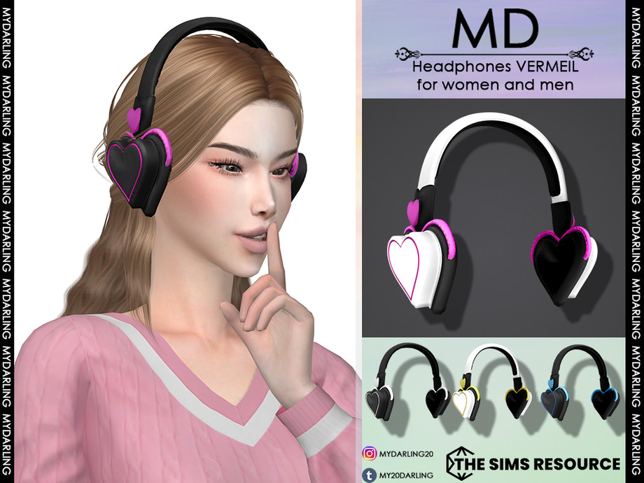 The Sims Resource Headphones Vermeil Adult