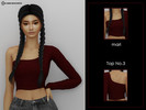 Sims 4 — Top No.3 by mari_19 — - 6 colors - New mesh - All LODs - Custom thumbnail