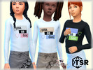Sims 4 — Shirt female/child by bukovka — T-shirt for children, girls only. Installed standalone, suitable for the base