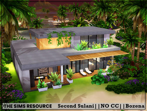 Sims 4 — Second Sulani by Bozena — The house is located in the Sulani . Lot: 40 x 30 Value: $ 68 877 Lot type: Community