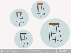 Sims 4 — [SJB] Ava set part III Kitchen - bar stool by Ylka by Ylka — Has 4 colors. You can see all the colors in the