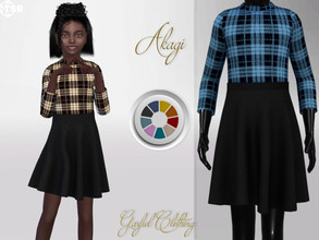 Sims 4 — Akagi by Garfiel — - 15 colours - Everyday, party, formal - Base game compatible - HQ compatible