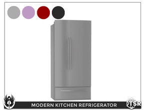 Sims 4 — Modern Kitchen Refrigerator by nemesis_im — Refrigerator from Modern Kitchen Set - 4 Colors - Base Game