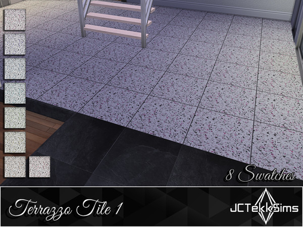 Sims 4 — Terrazzo Tile 1 by JCTekkSims — Created by JCTekkSims.