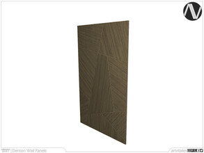 Sims 3 — Denton Wooden Grid Wall Panel Tall by ArtVitalex — Decorative Collection | All rights reserved | Belong to 2022